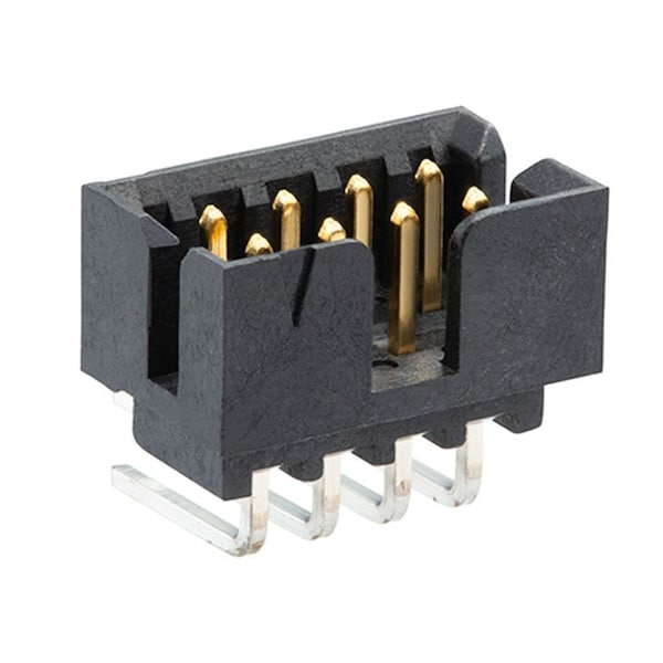 Molex Board Connector, 6 Contact(S), 2 Row(S), Male, Right Angle, 0.079 Inch Pitch, Solder Terminal, 878330632 - main